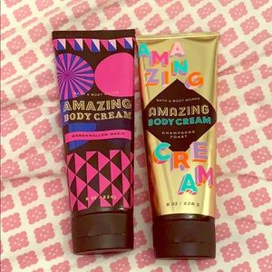 2 “amazing body creams” 💋